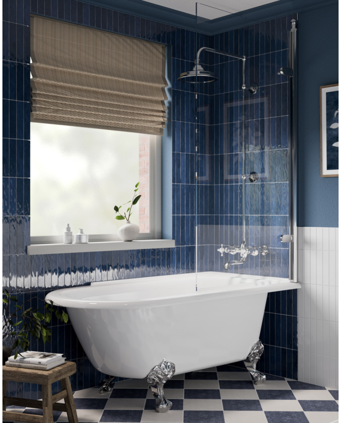 baignoire douche burlington kensington | Pieds griffés