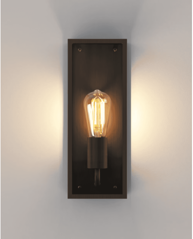 Applique murale Messina Astro Lighting | Nickel Poli & Bronze