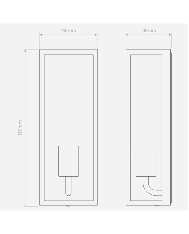 Applique murale Messina Astro Lighting | Nickel Poli & Bronze
