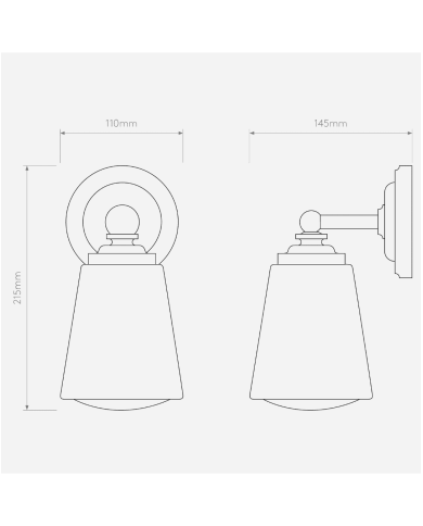 Applique murale Anton | Astro Lighting IP44 Zones 2-3
