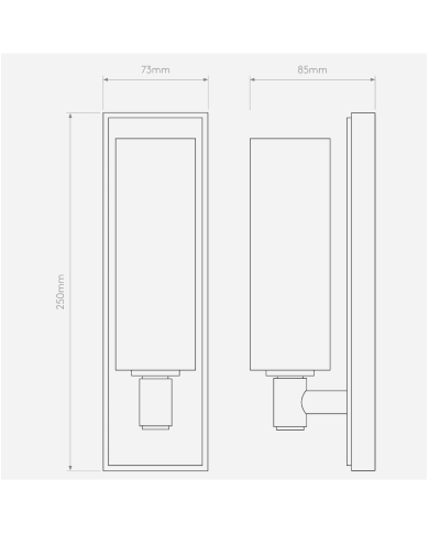 applique murale verona astro | Chrome IP44 Verre Blanc