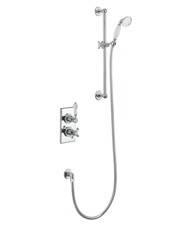 douche thermostatique burlington | glissière rétro chrome