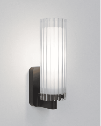 applique murale Ottavino Astro | Chrome & Noir Mat