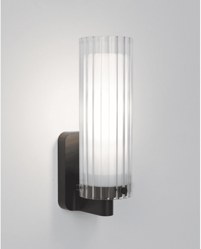 applique murale Ottavino Astro | Chrome & Noir Mat