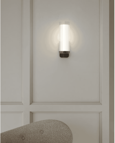 applique murale Ottavino Astro | Chrome & Noir Mat