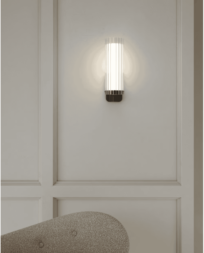 applique murale Ottavino Astro | Chrome & Noir Mat