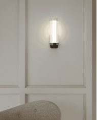 applique murale Ottavino Astro | Chrome & Noir Mat