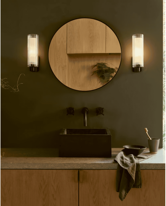 applique murale Ottavino Astro | Chrome & Noir Mat