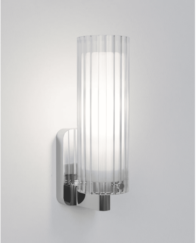 applique murale Ottavino Astro | Chrome & Noir Mat