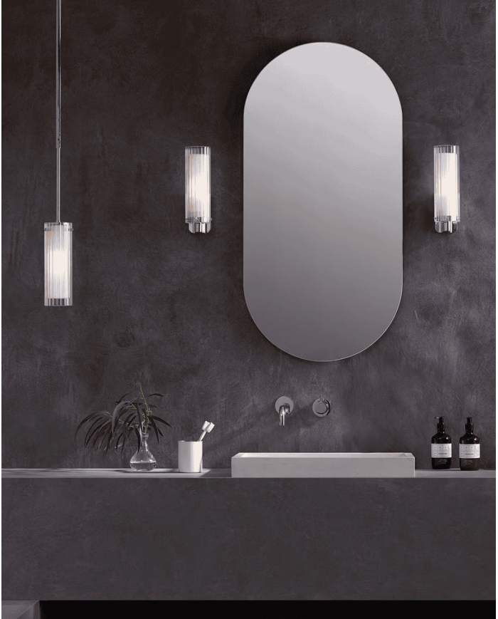 applique murale Ottavino Astro | Chrome & Noir Mat