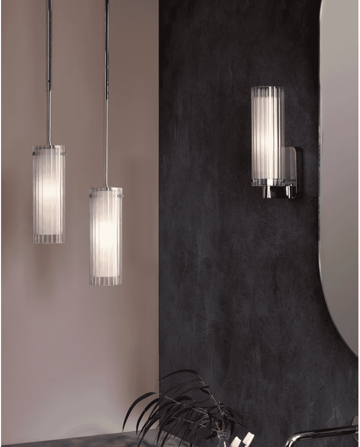 applique murale Ottavino Astro | Chrome & Noir Mat