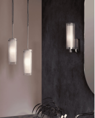 applique murale Ottavino Astro | Chrome & Noir Mat