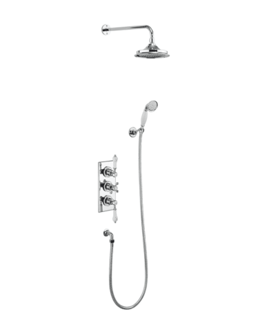 douche thermostatique burlington | manettes rétro chrome