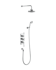 douche thermostatique burlington | manettes rétro chrome