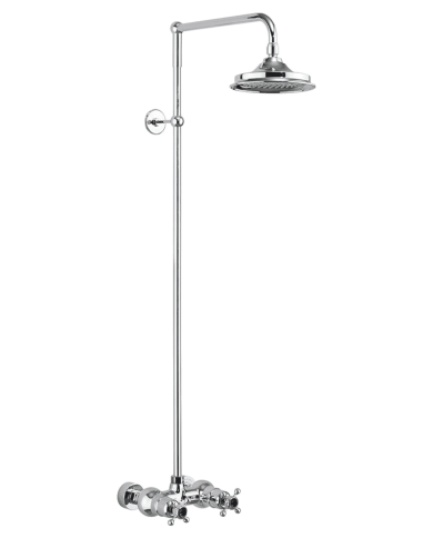 douche thermostatique burlington | colonne rétro laiton