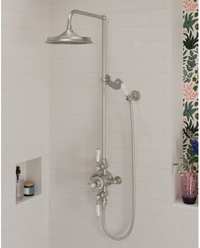 Douche thermostatique Burlington | Rétro double fonction