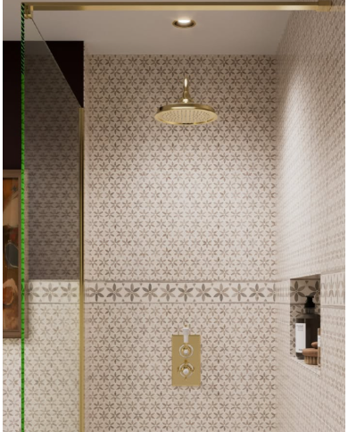 douche thermostatique burlington | finitions or chrome nickel