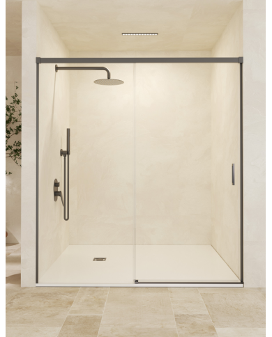 paroi douche black gun metal | SBX Stylo 6mm