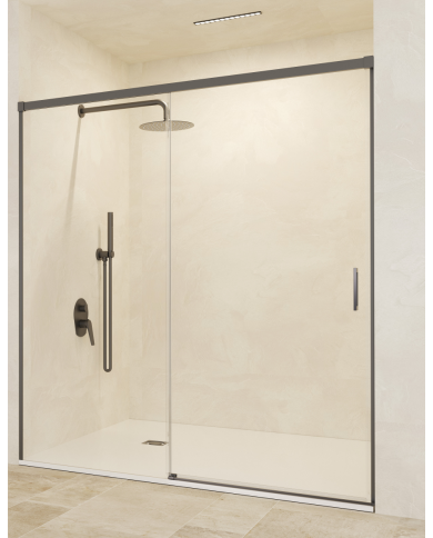 paroi douche black gun metal | SBX Stylo 6mm
