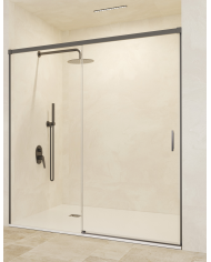paroi douche black gun metal | SBX Stylo 6mm