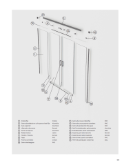 Paroi douche double chromé SBX | Réversible 6 mm