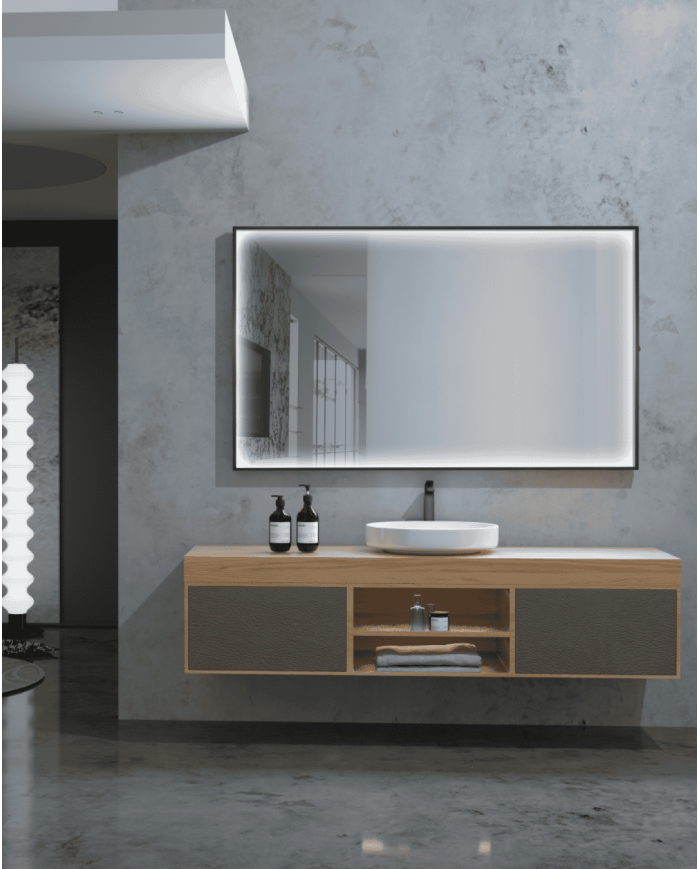 miroir led ability ledimex | 2 finitions élégantes