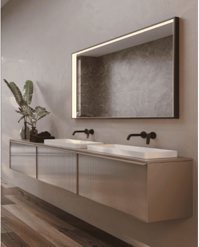 miroir led ability ledimex | 2 finitions élégantes