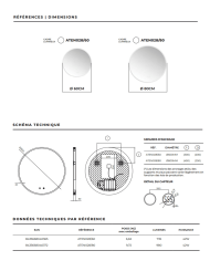 miroir salle de bain ledimex | Miroir Atenas LED éclairé