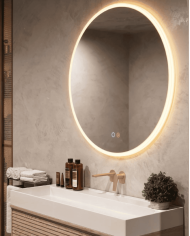 miroir salle de bain ledimex | Miroir Atenas LED éclairé