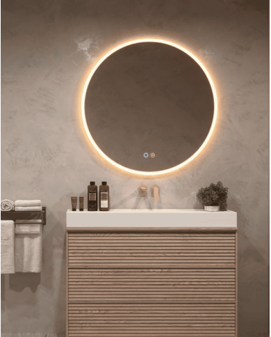 miroir salle de bain ledimex | Miroir Atenas LED éclairé