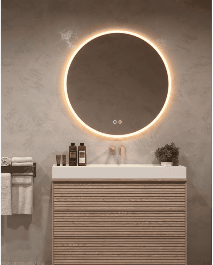 miroir salle de bain ledimex | Miroir Atenas LED éclairé