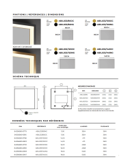 miroir led ability ledimex | 2 finitions élégantes