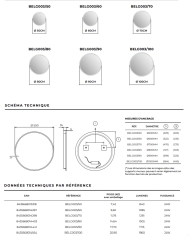 miroir rond ledimex | Verre sablé rétroéclairé