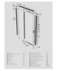 Paroi douche chromé SBX | Réversible 6mm