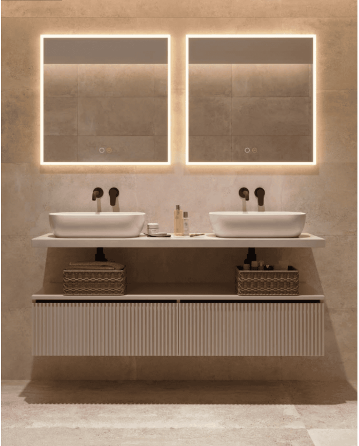 Miroir salle de bain LED | Miroir Boston LEDIMEX