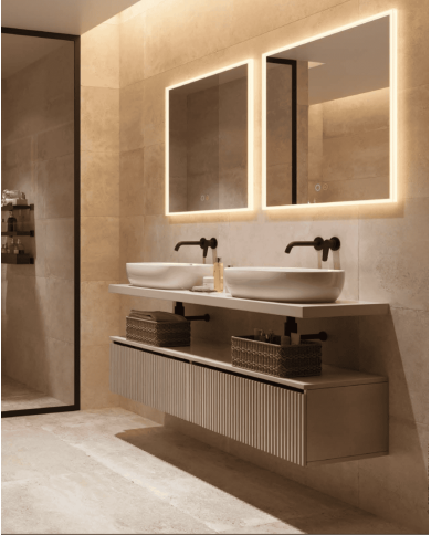 Miroir salle de bain LED | Miroir Boston LEDIMEX