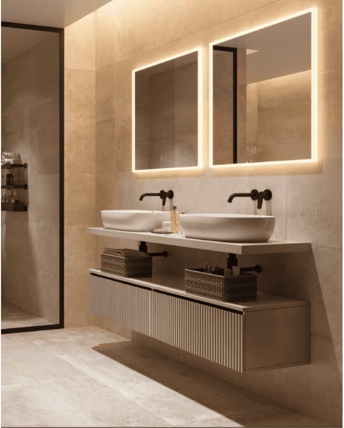 Miroir salle de bain LED | Miroir Boston LEDIMEX