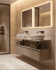 Miroir salle de bain LED | Miroir Boston LEDIMEX