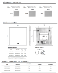 Miroir salle de bain LED | Miroir Boston LEDIMEX