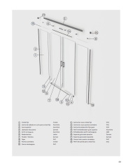 Paroi douche double chromé SBX | Réversible 6 mm