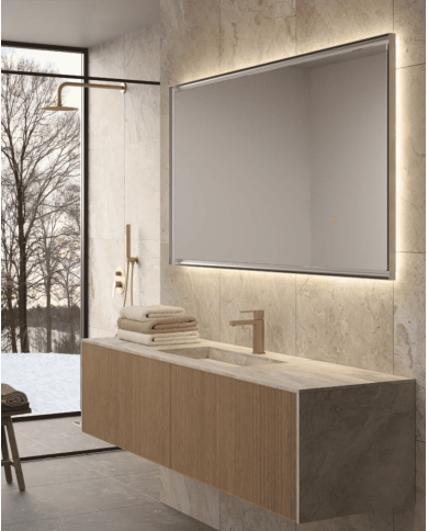 Miroir LED California | Éclairage 3 teintes antibuée