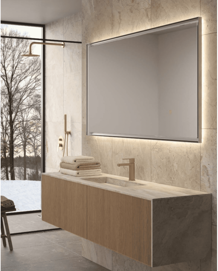 Miroir LED California | Éclairage 3 teintes antibuée