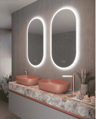 Miroir LED salle de bain | Éclairage périmétrique antibuée