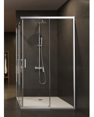Paroi Douche Angle Chromé Easy - SBX