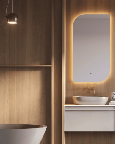 miroir led salle de bain retro | Miroir Cardiff LEDIMEX