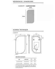 miroir led salle de bain retro | Miroir Cardiff LEDIMEX
