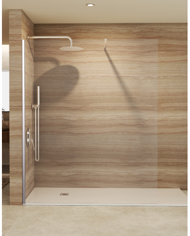 paroi douche chrome sbx | vitre 8mm réversible