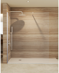 paroi douche chrome sbx | vitre 8mm réversible