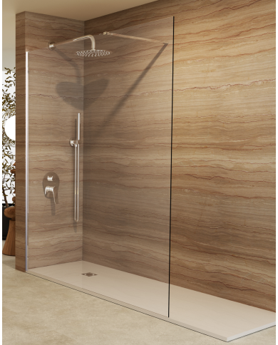 paroi douche chrome sbx | vitre 8mm réversible