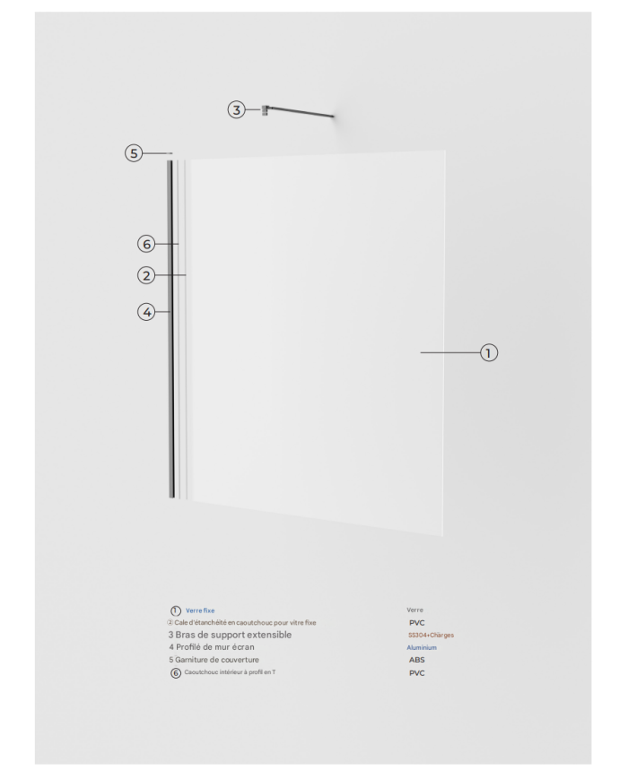 Paroi Douche Chrome Screen - SBX
